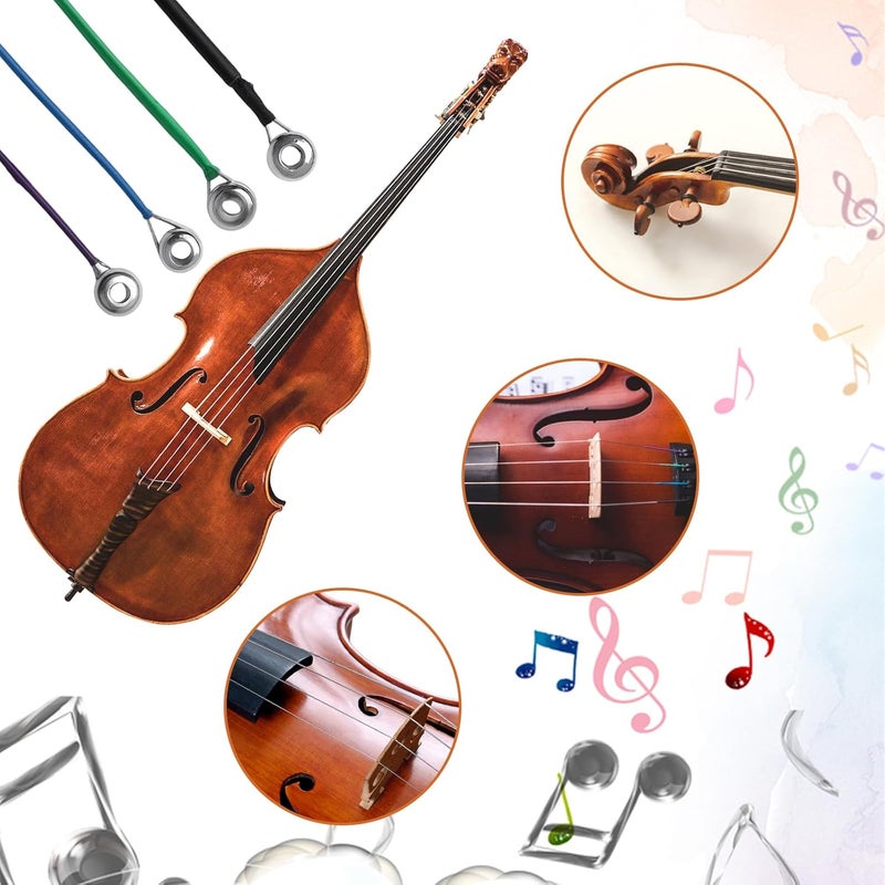 Pretwad Professional 4/4 Viola Strings - A, D, G, C Strings with Ball-End & Stainless Steel Core, Stainless Steel Core with Nickel Chromium Windings for Bright, Clear Tone & Stable Tuning - Image 5